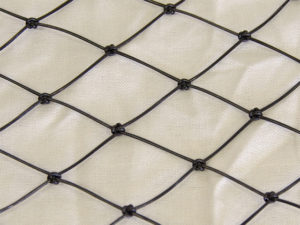 Knotted net cloth enlarged